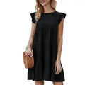 Flowy Cap Sleeve Shift Dress