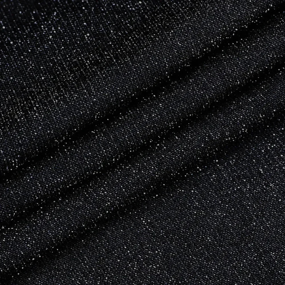 Sexy 90s Cowl-Neck Rave Dress - Glitter Y2K Clubwear