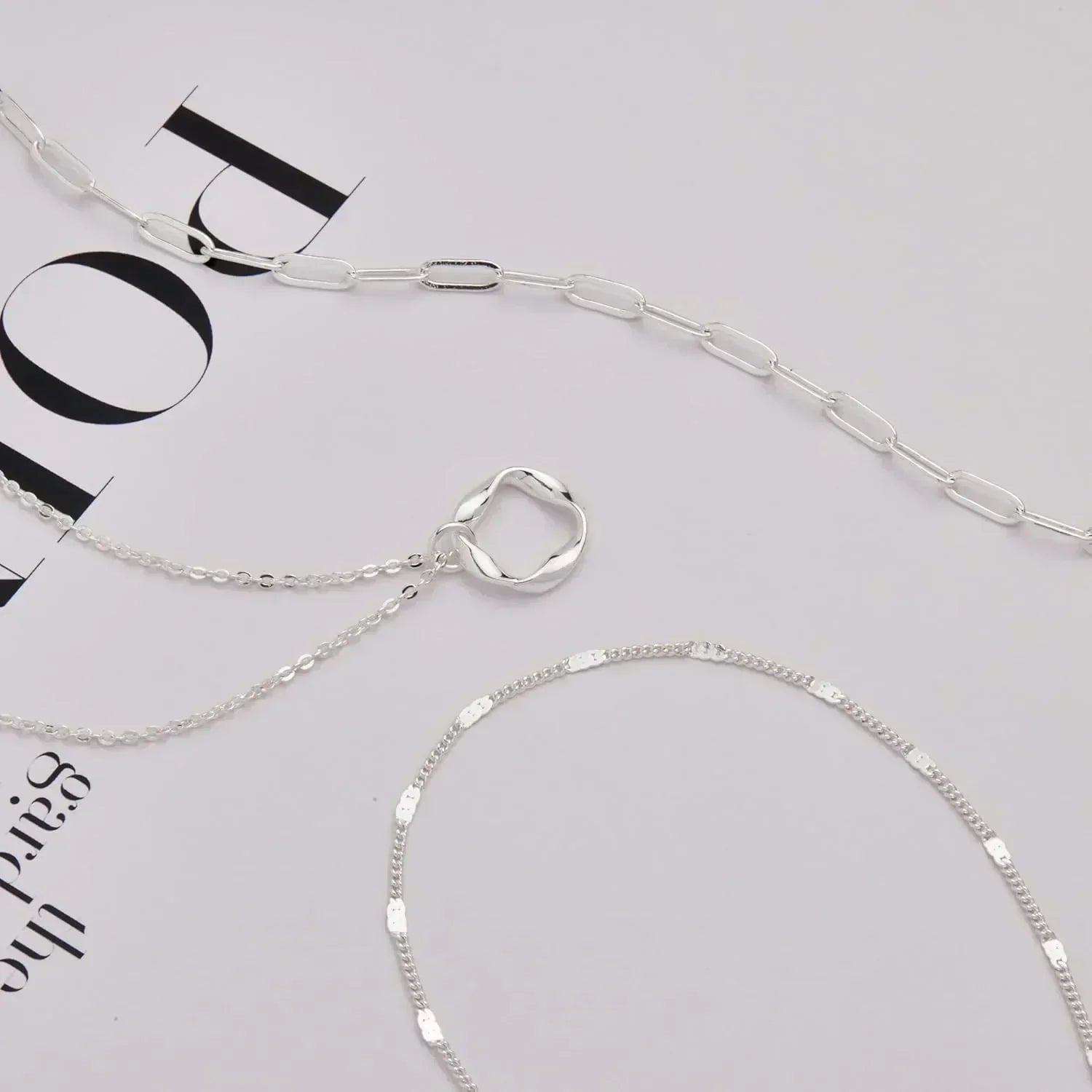 Layered Gold Necklaces for Women- 14K Gold Silver Plated