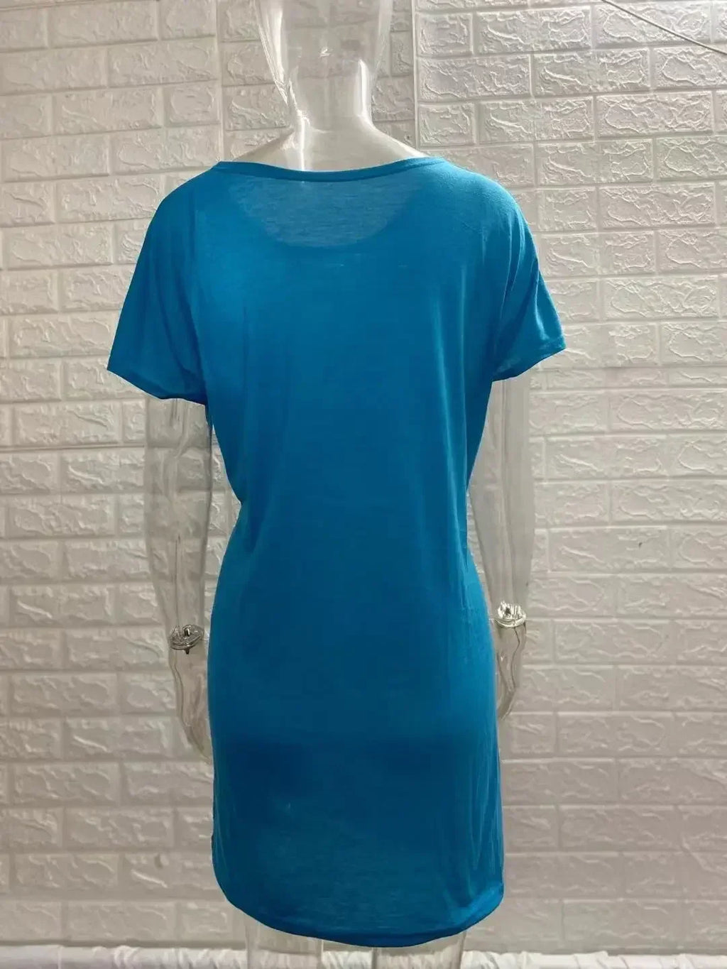 Lace-Up Waist A-Line Mini Dress