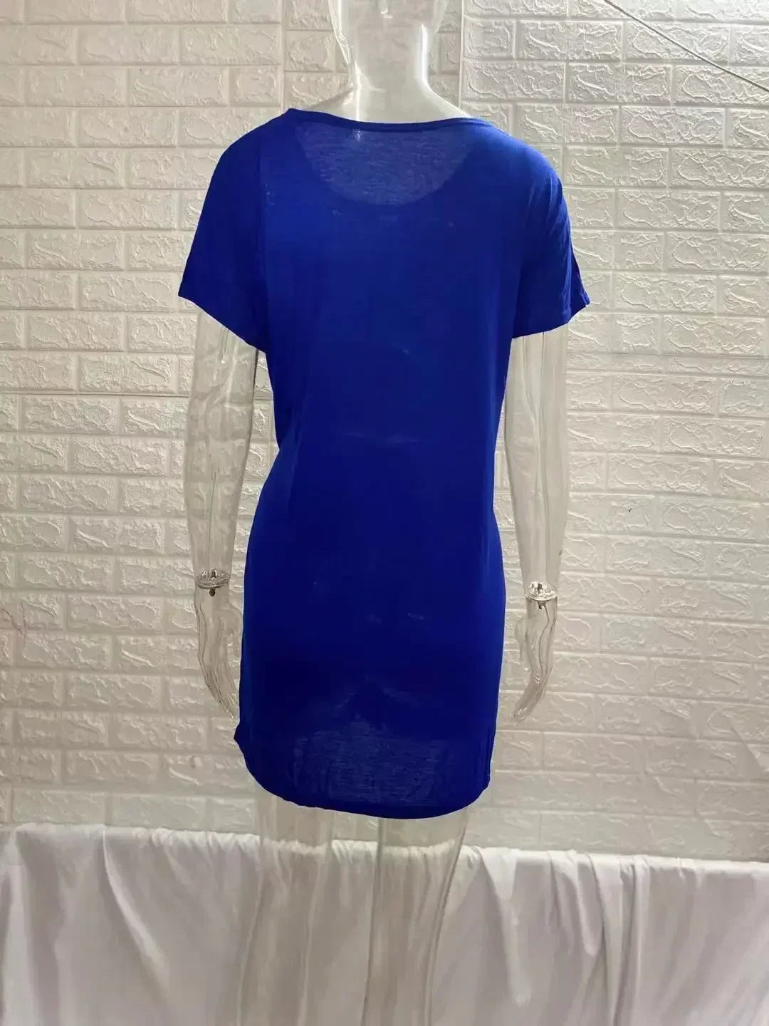 Lace-Up Waist A-Line Mini Dress