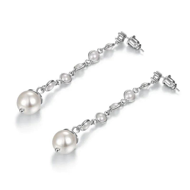 Luxury Pearl Drop Earrings for Women