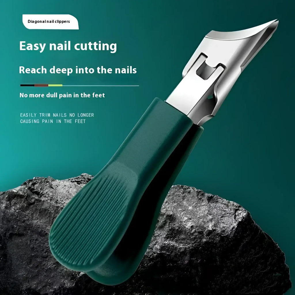 3-Piece Anti-Splash Beveled Nail Clippers Set