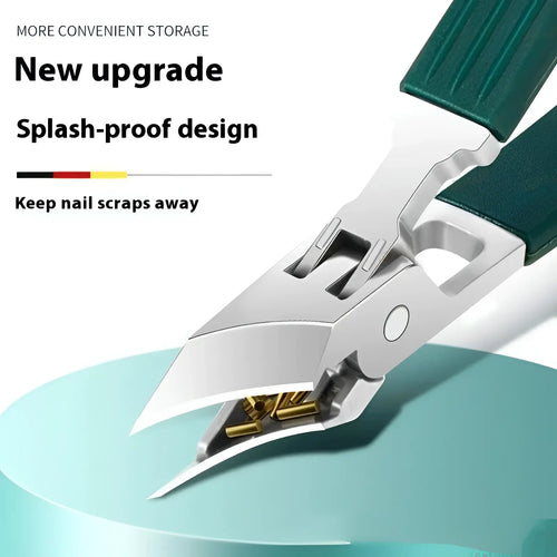 3-Piece Anti-Splash Beveled Nail Clippers Set