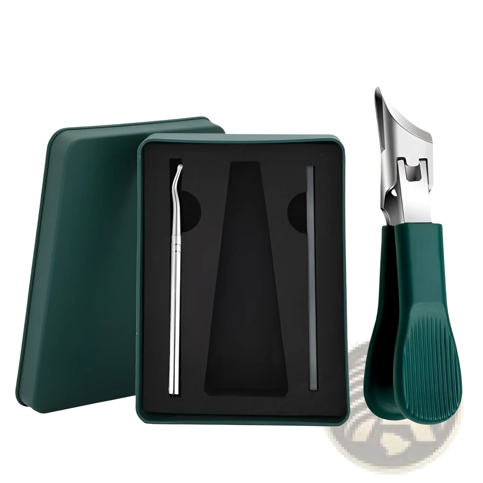 3-Piece Anti-Splash Beveled Nail Clippers Set