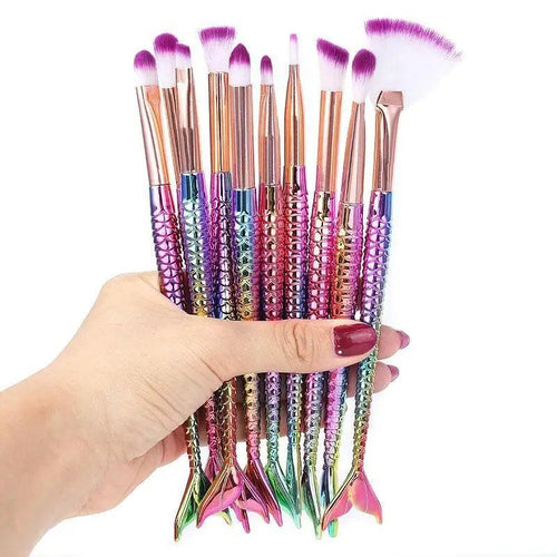 Diamond Unicorn Handle Makeup Brush Kit- Various Piece Sets