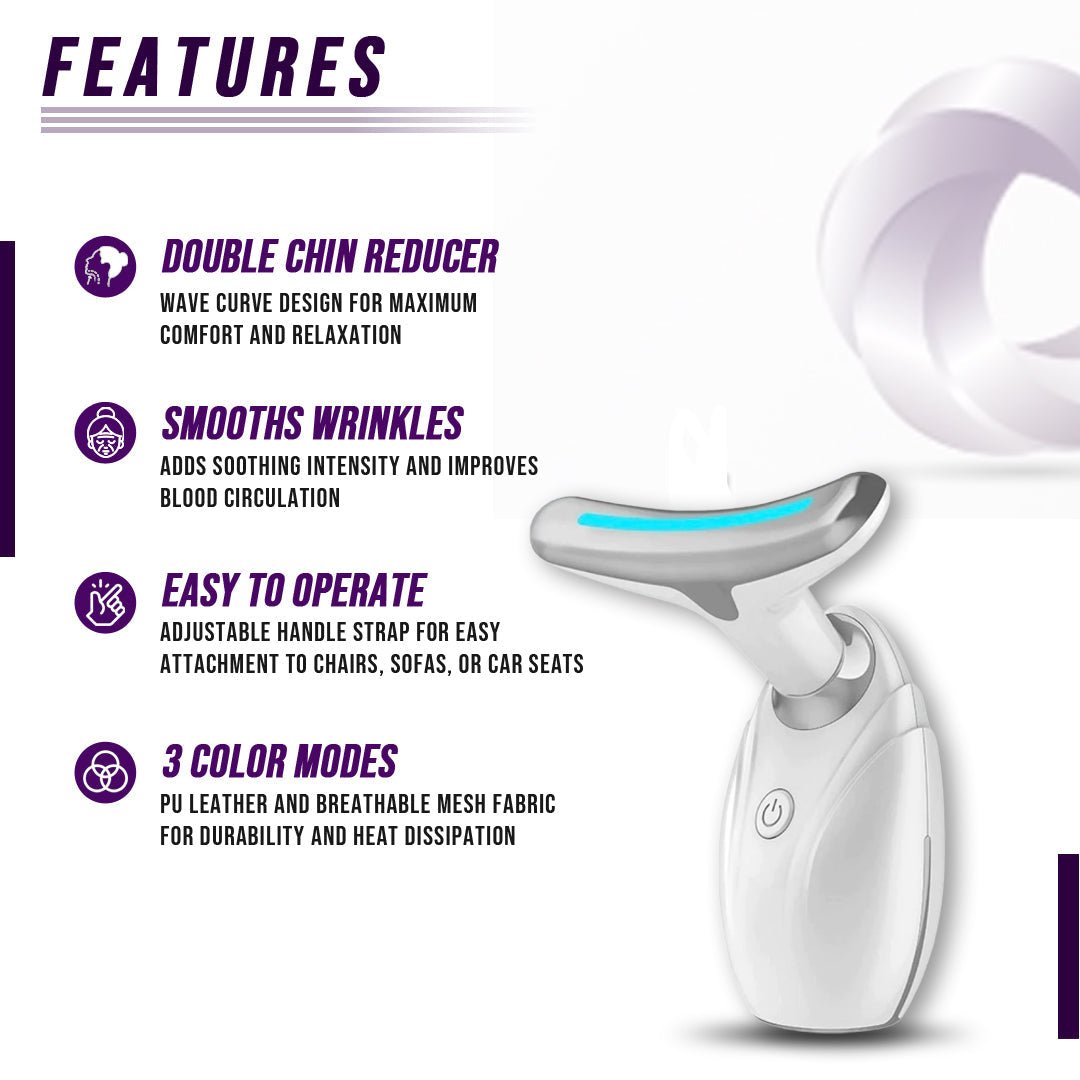 Neck & Face Lifting LED Therapy Massager- Skin Tightening & Anti-aging Device