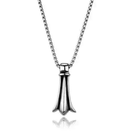 TK2010 High-Polish Stainless Steel Necklace – No Plating, Non-Tarnishing